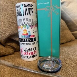 Toddler Tantrum Survivor Skinny Tumbler - Multicolor